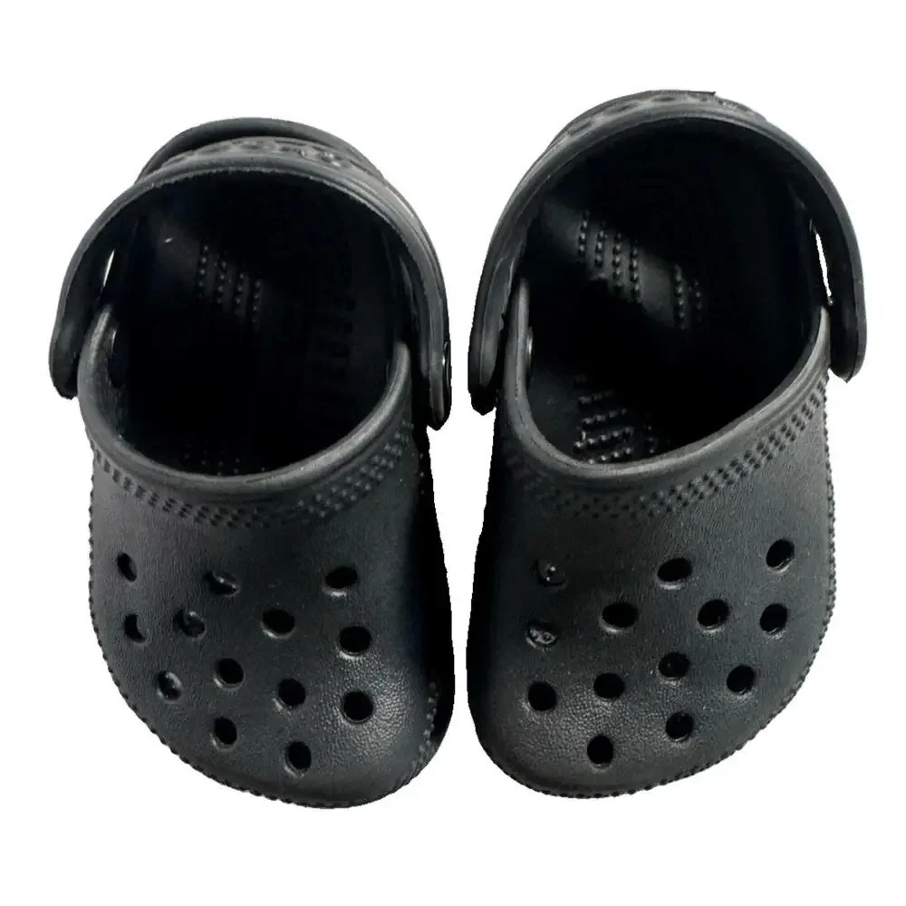 Crocs Classic Clog Kids C2/3 Black Slip On Shoes Sandals